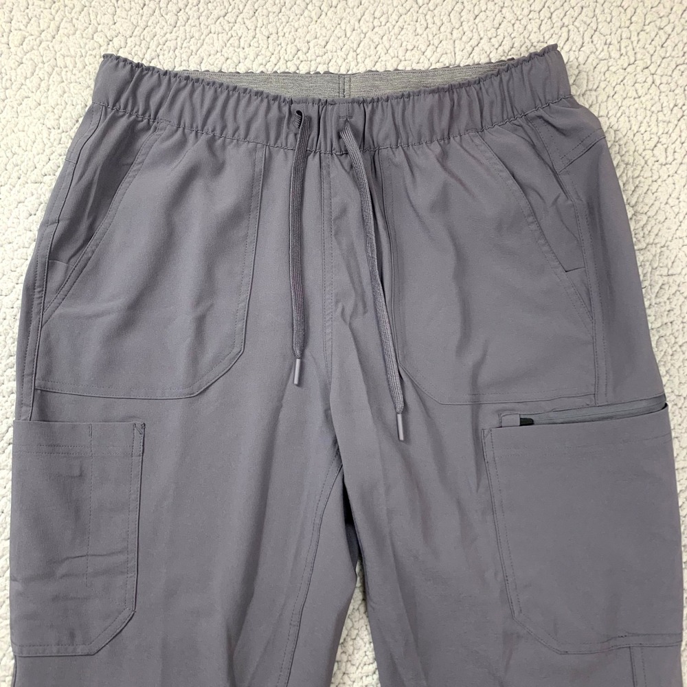 Carhartt Force Cross-Flex Scrub Pants Womens M Gray Cargo Medical Nurse C53210 - Picture 2 of 9